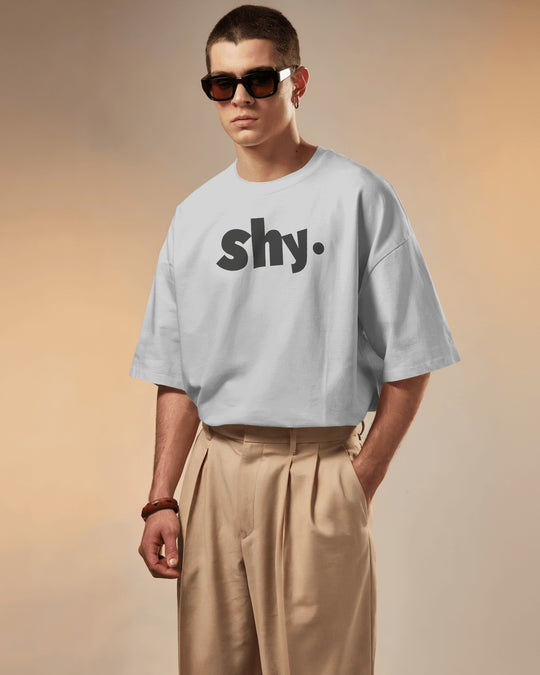 Janposhak Shy Theme Graphic T-shirt